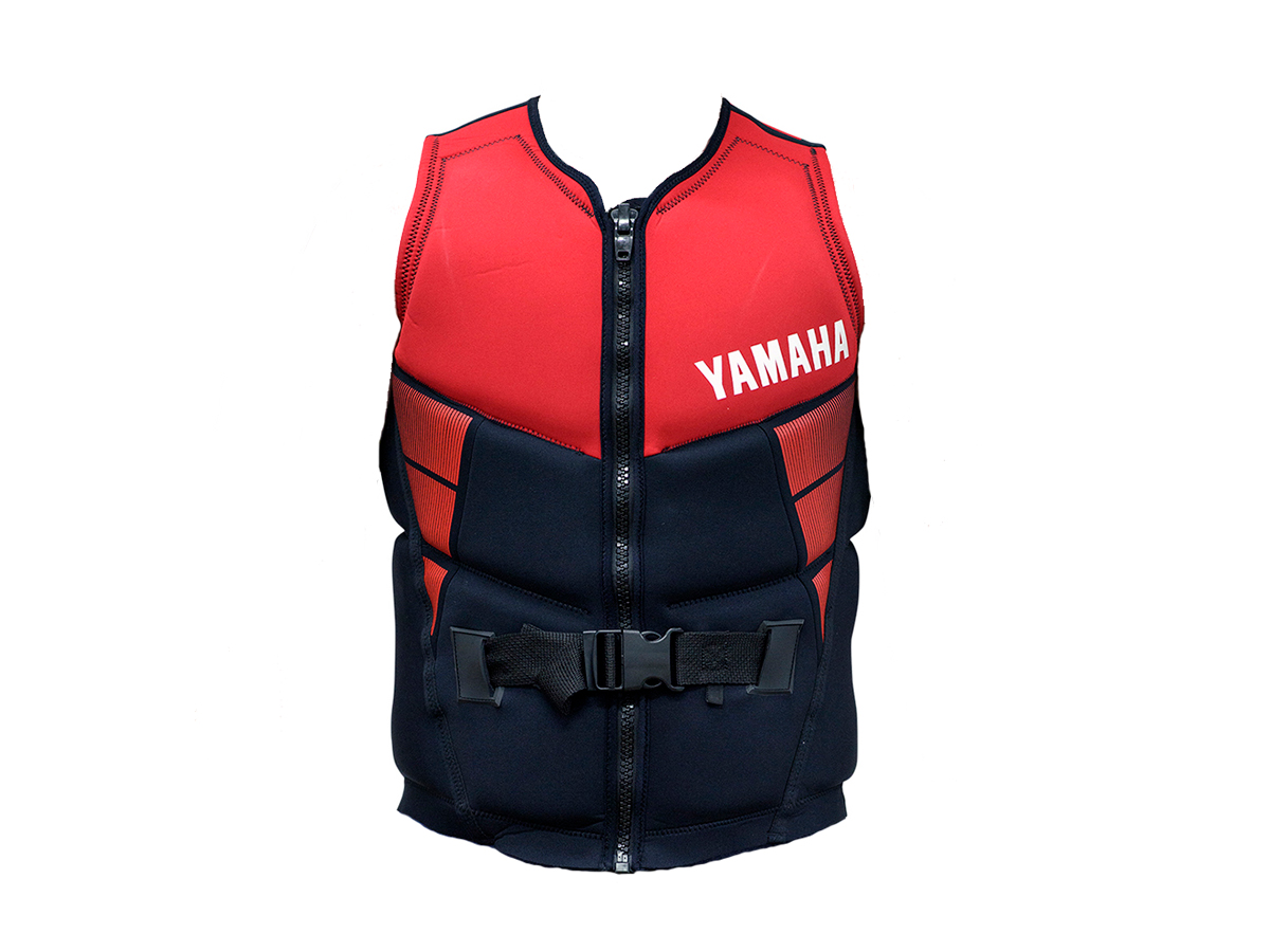 Yamaha Men's Red Neoprene Two-Buckle PFD Life Jacket Vest 